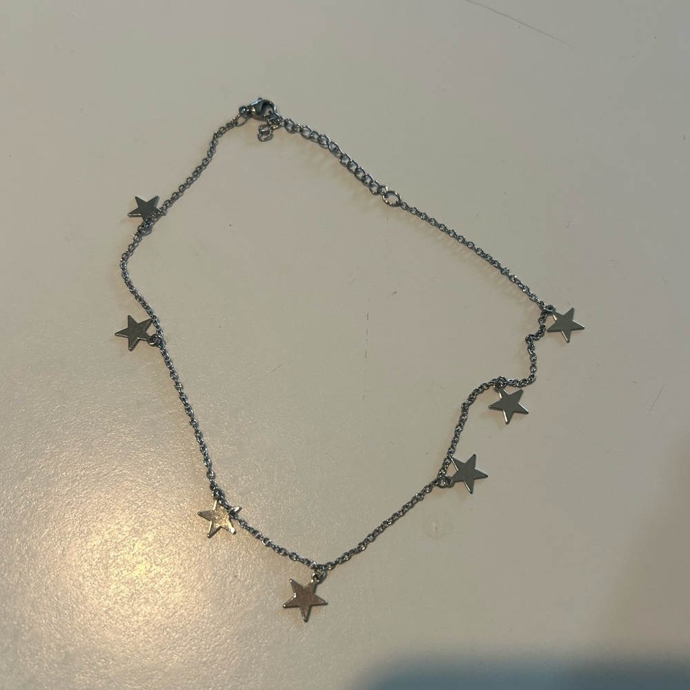 brandy mellvile silver stars necklace